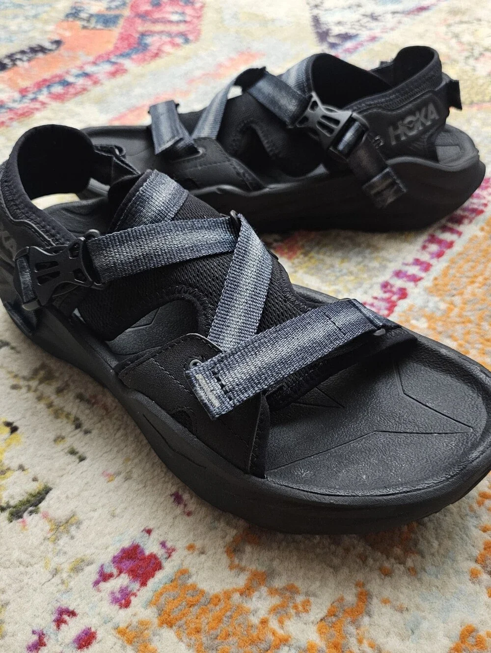 HOKA One One Infini Hike TC Hiking Strap Sandals Men's Size 12 Shoes